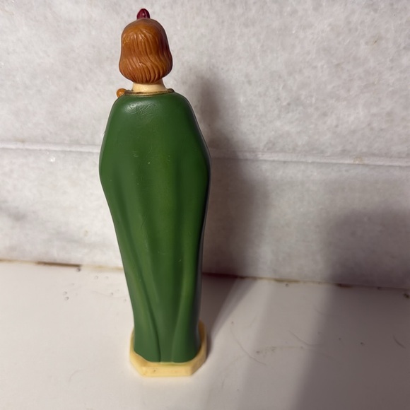 St Jude statue vintage plastic catholic holy figurine 6” tall beloved saint - Picture 3 of 5